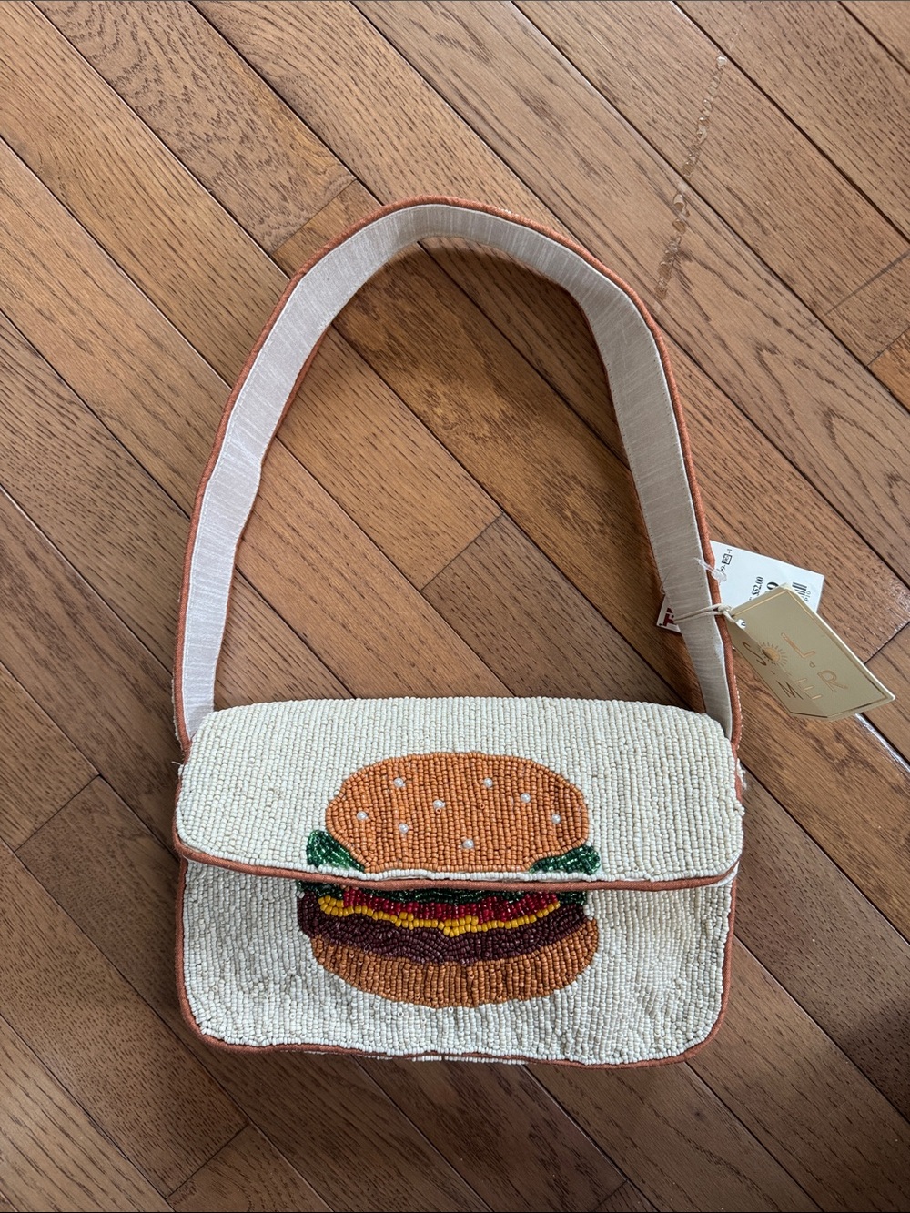 Viral TJ Maxx Beaded Purse Cheeseburger in Paradise with Fries